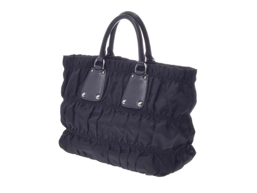 Prada leather black handbag